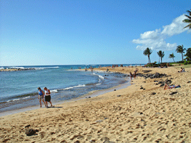 Poipu Beach Park in Poipu, Kauai, Hawaii