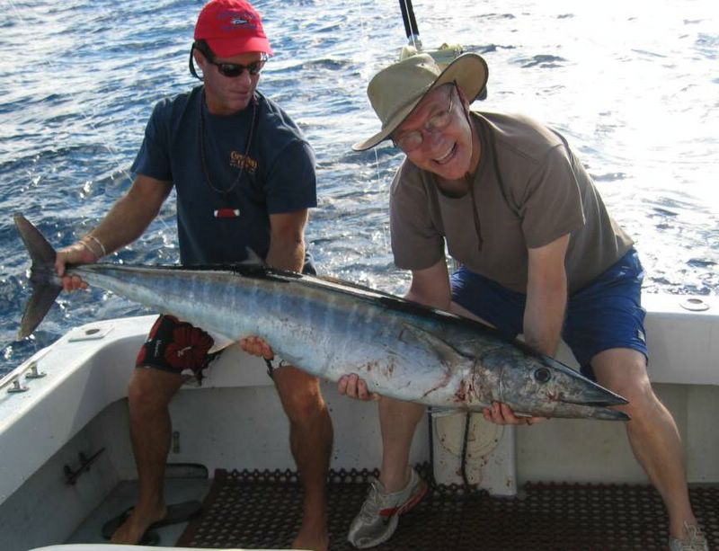 52 Lb Wahoo, Captain Don's boat record :  Bird of Paradise Home Guest,  Bird of Paradise Poipu Kauai Vacation Rentals Home in Poipu Kai Resort, Kauai, Hawaii