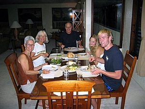 Dinner at Bird of Paradise house,  Bird of Paradise Poipu Kauai Vacation Rentals Home in Poipu Kai Resort, Poipu Beach, Kauai, Hawaii