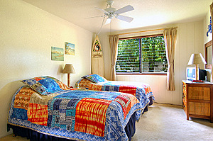 Surf's up room at Poipu vacation rental home