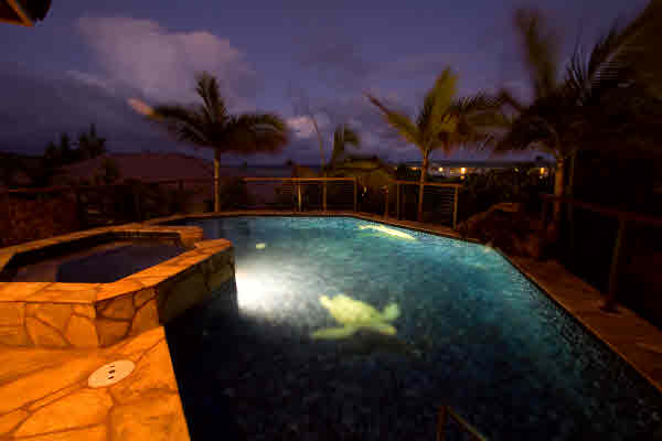 Pool at night