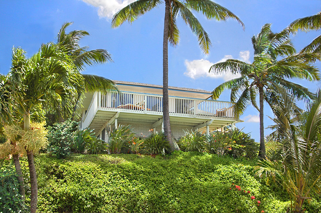 Sit high, get the best views from the front of Poipu vacation rental home, Kauai, Hawaii