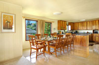 Dinning and kitchen area of Poipu vacation rental