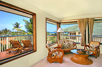 Rainbow from the Bird of Paradise Poipu Kauai Vacation Rental home in Poipu Kai Resort, Poipu Beach, Kauai, Hawaii