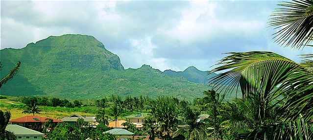 Majestic Mountain View from Bird of Paradise Poipu Vacation Rental 's living room